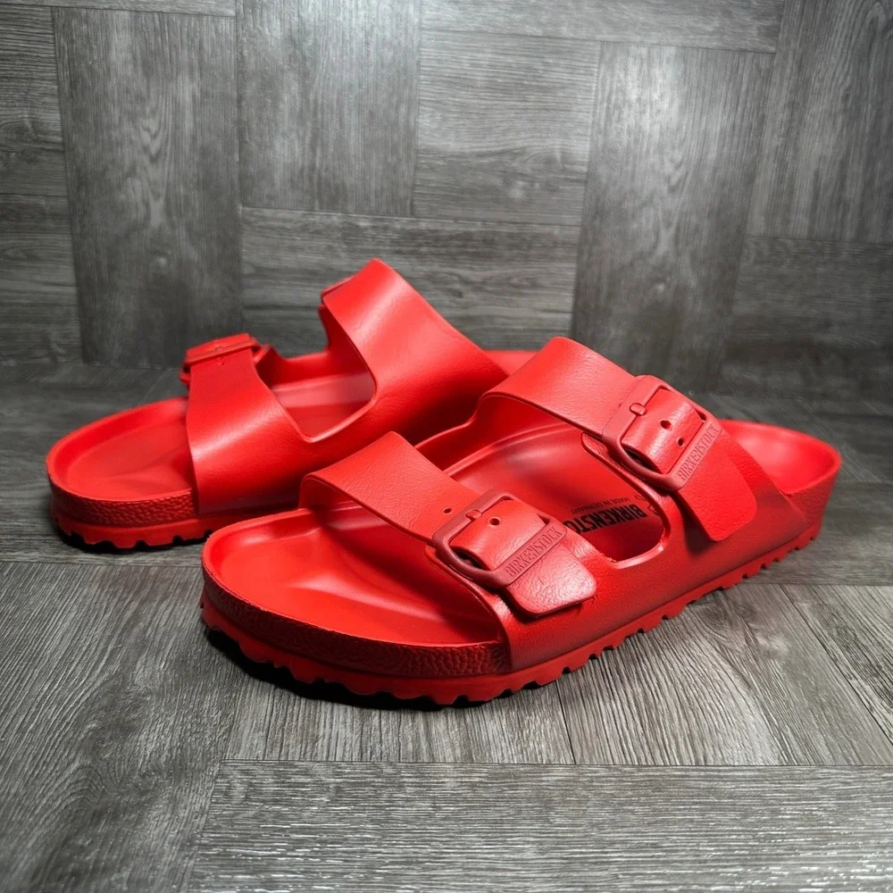 Birkenstock Arizona EVA Men 10 Red Waterproof Lightweight Slide Sandals NEW